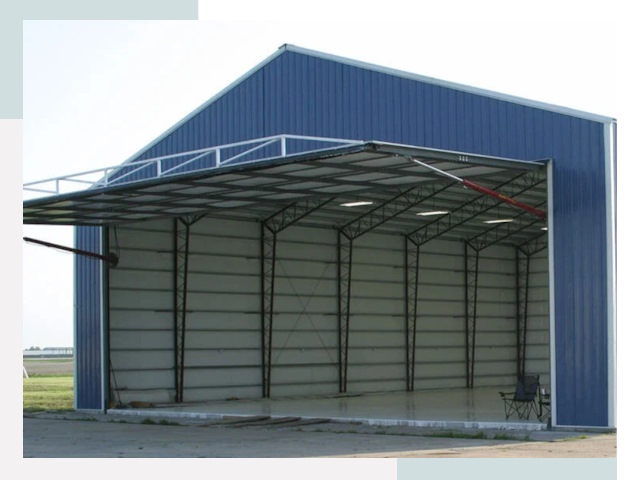 Прямо стенные ангары в Великом Новгороде