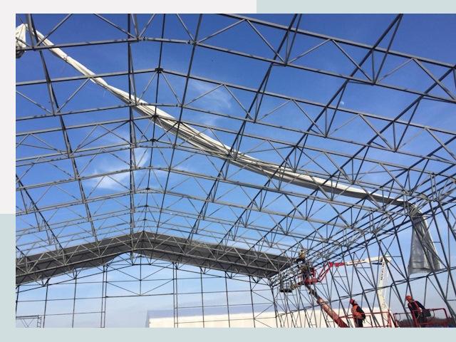 Шатровые ангары от 614 руб. в Великом Новгороде и Новгородской области