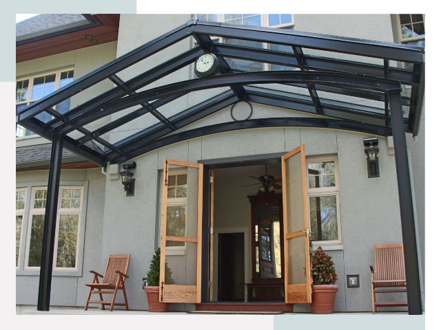 Козырьки металлические в Великом Новгороде