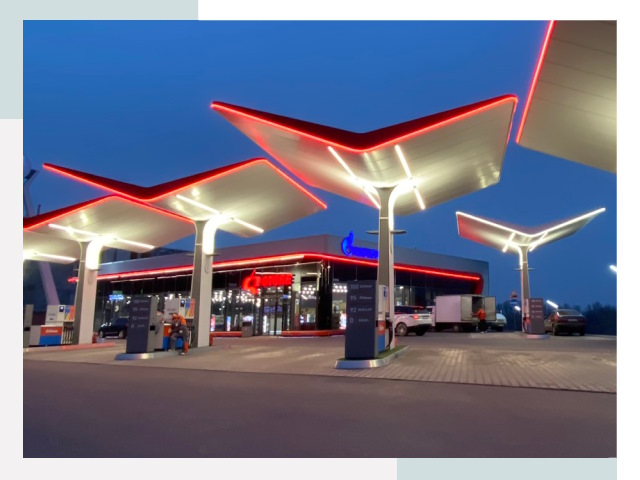 Навесы для АЗС в Великом Новгороде