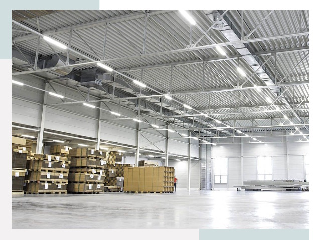 Освещение ангаров в Великом Новгороде