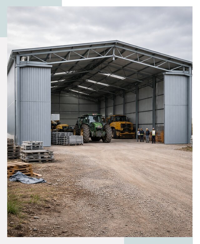 Ангары для сельхозтехники в Великом Новгороде от 20460 р. | СтальСтрой-Влк