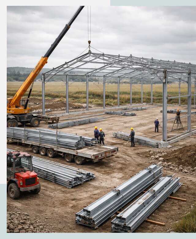 Строительство ангаров для сельхозтехники в Великом Новгороде под ключ