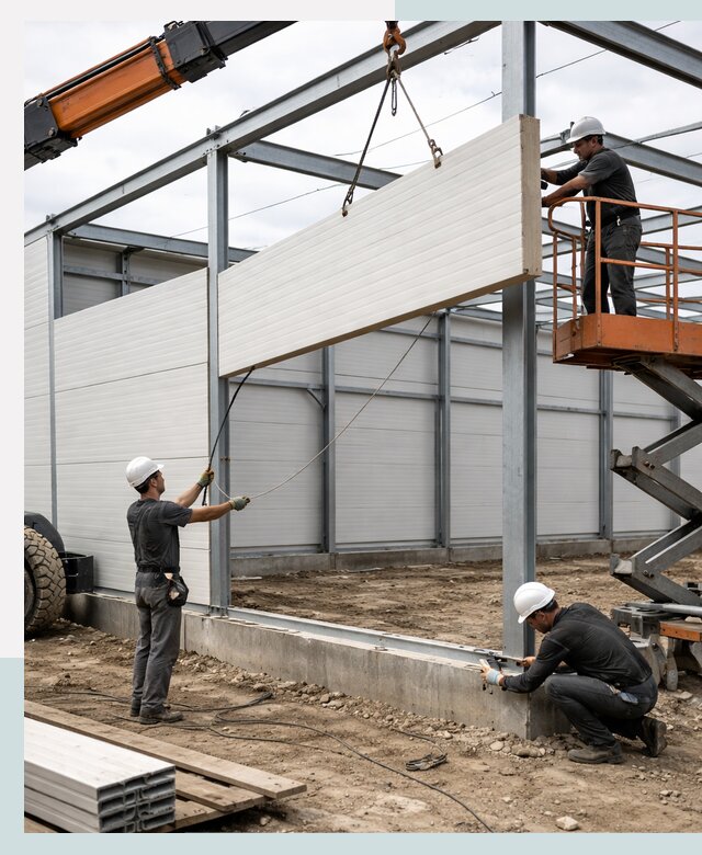Строительство складов из сэндвич панелей в Великом Новгороде под ключ