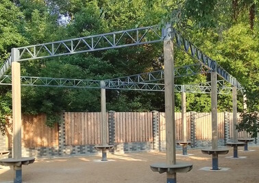 Терраса из металлоконструкций под ключ, проектирование, изготовление и монтаж от СтальСтрой-Влк